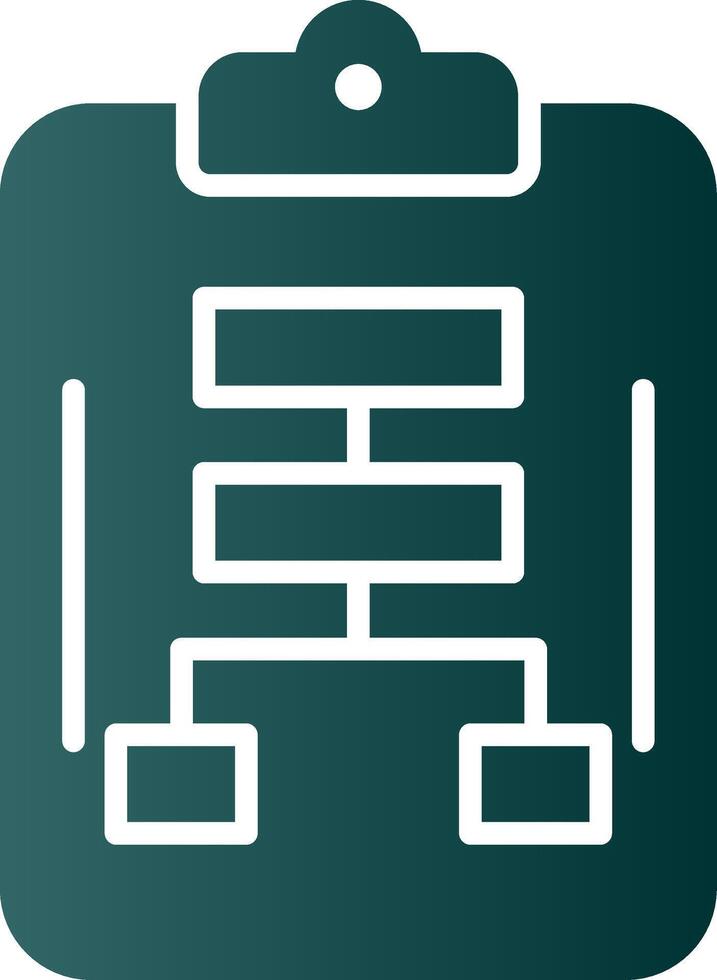 Planning Glyph Gradient Icon vector