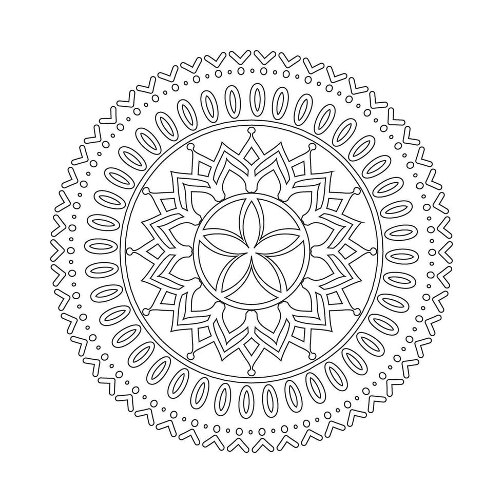 Mandala Art Geometric Pattern vector