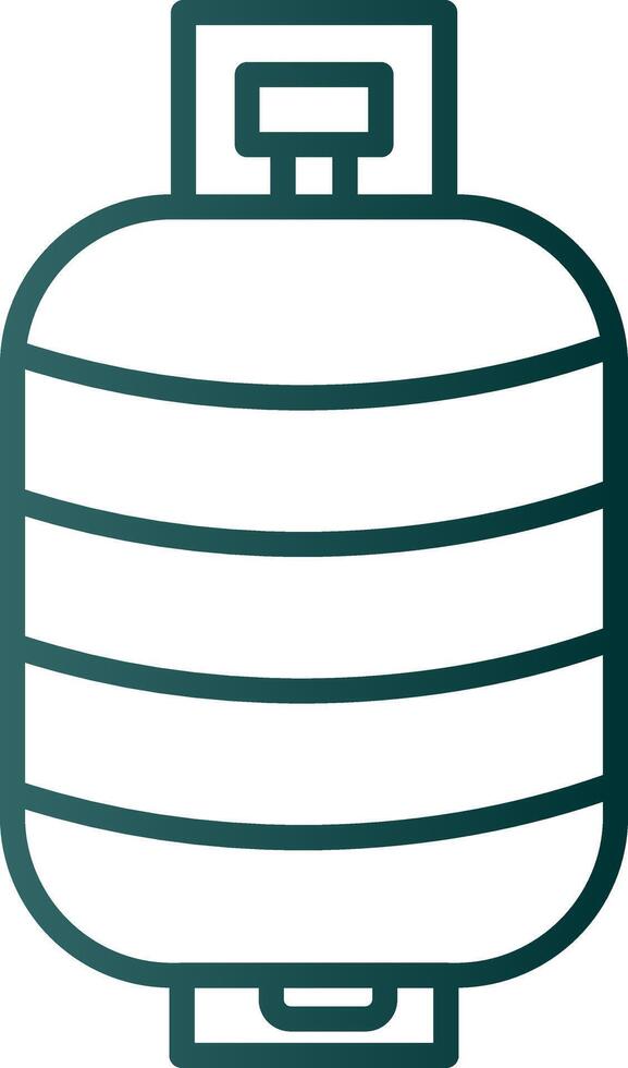 Tank Line Gradient Icon vector