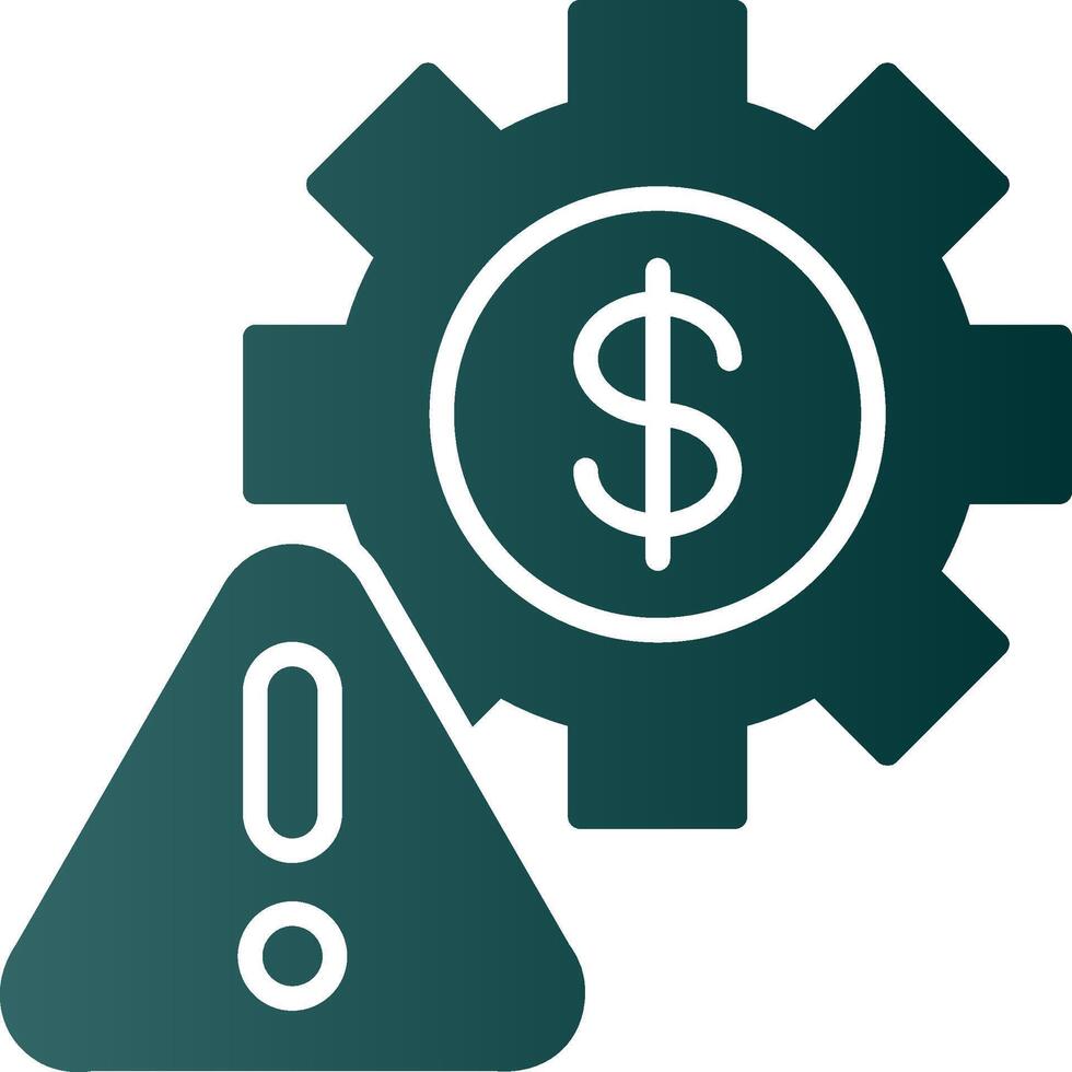 Factory Glyph Gradient Icon vector