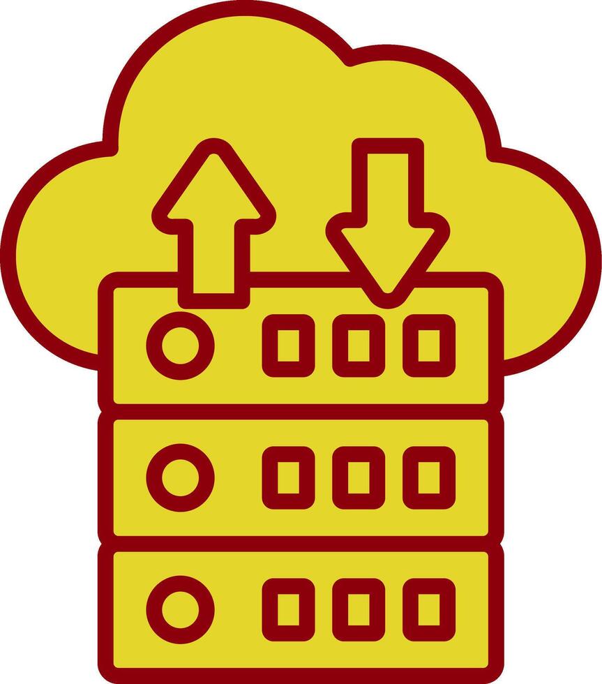 Data Flow Vintage Icon Design vector