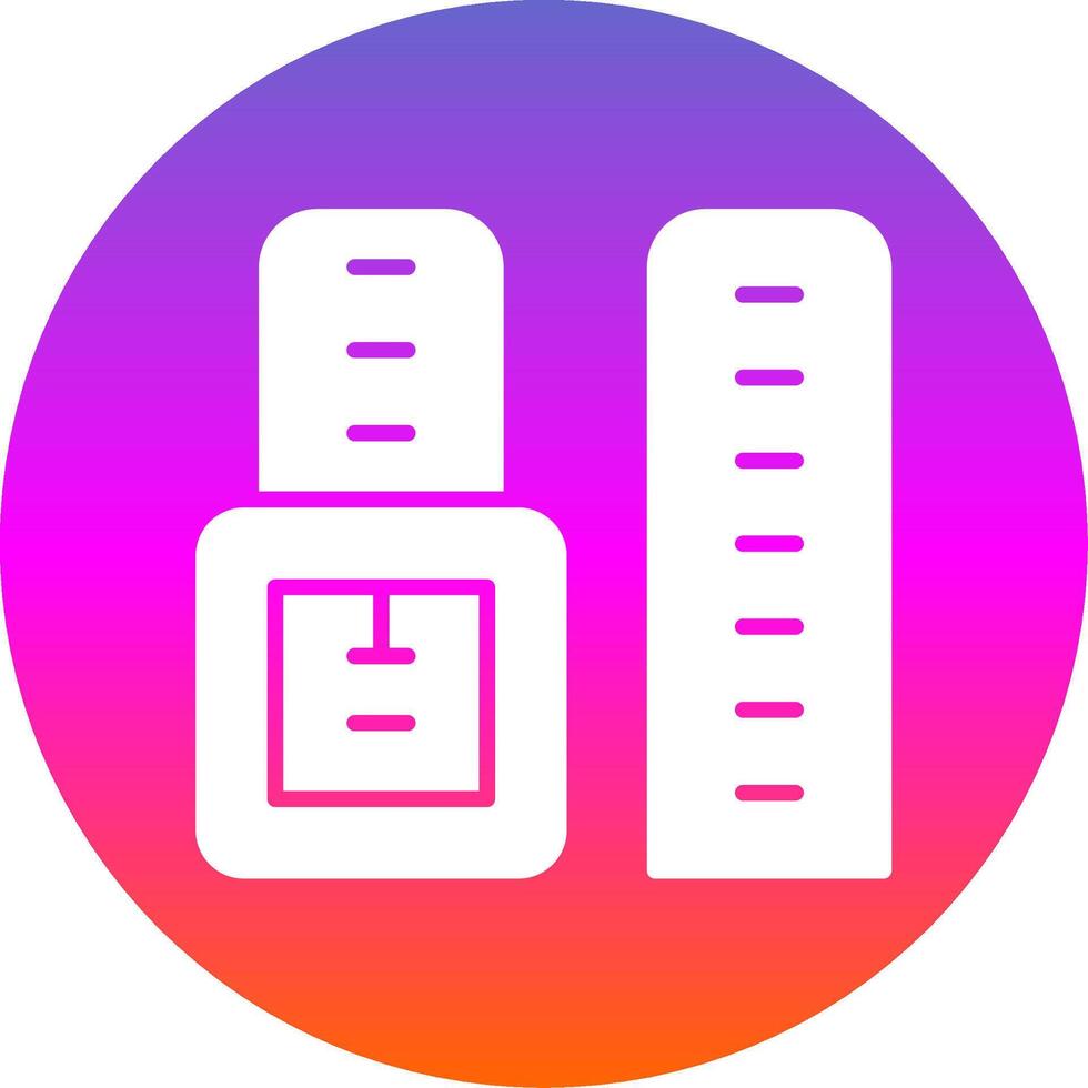 Watch Strap Glyph Gradient Circle Icon Design vector
