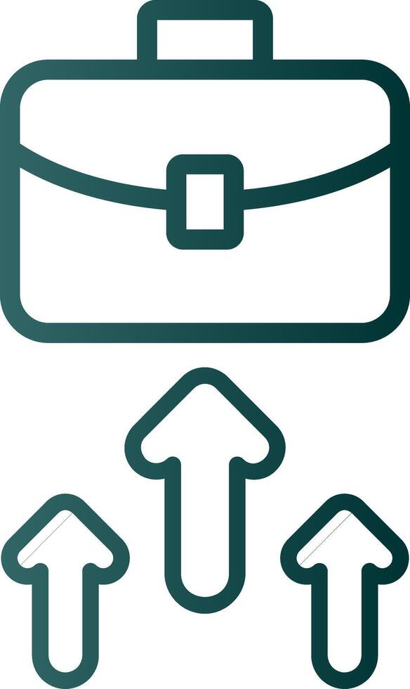Business Line Gradient Icon vector
