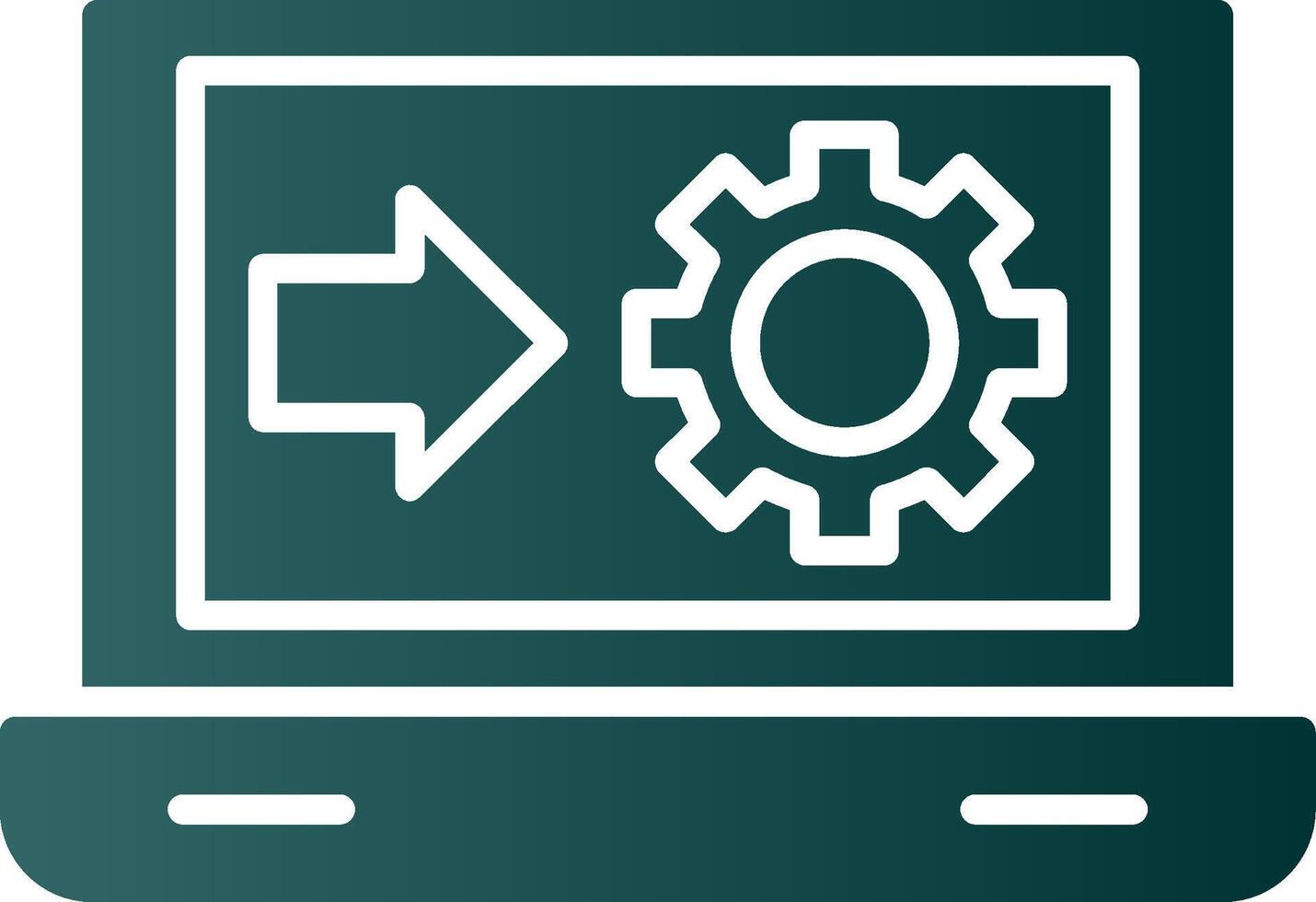 Industry Glyph Gradient Icon vector