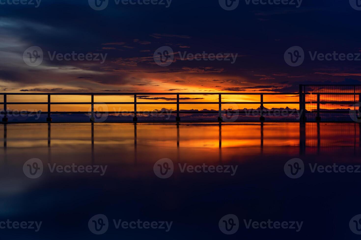 sunset at the lake photo