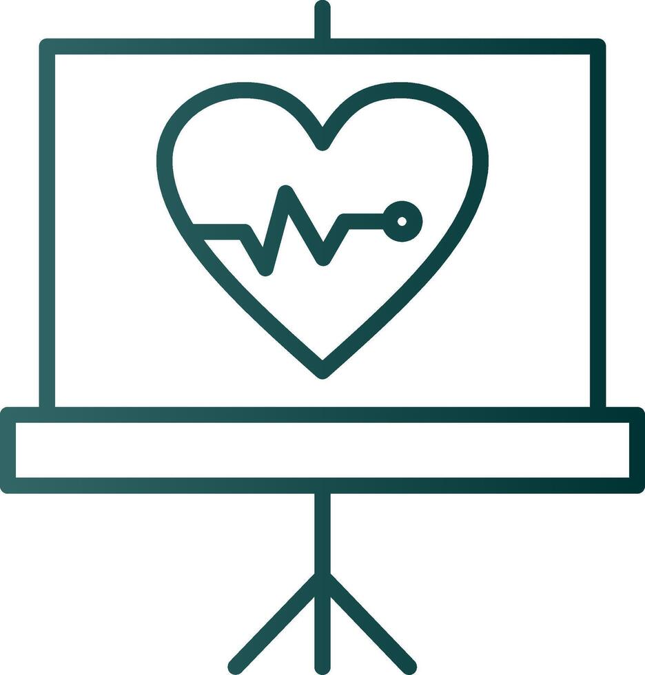 Fitness Line Gradient Icon vector