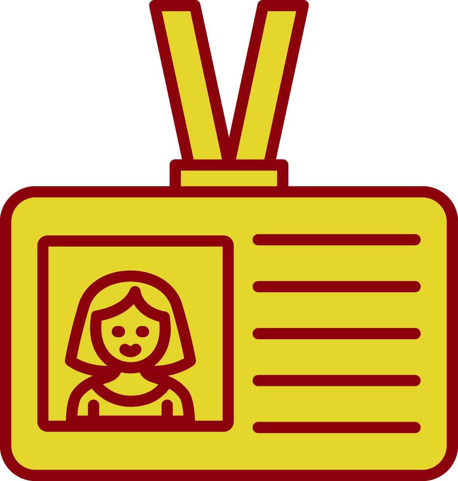 Id Card Vintage Icon Design vector