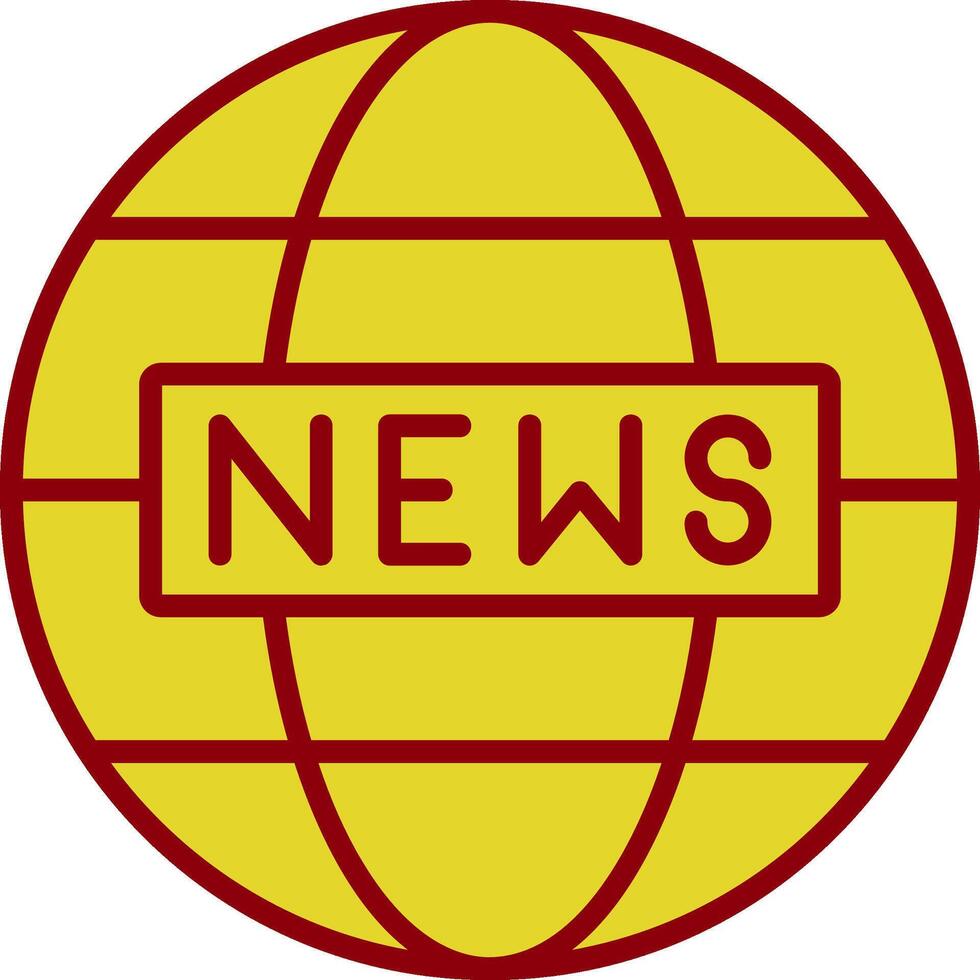 World News Vintage Icon Design vector