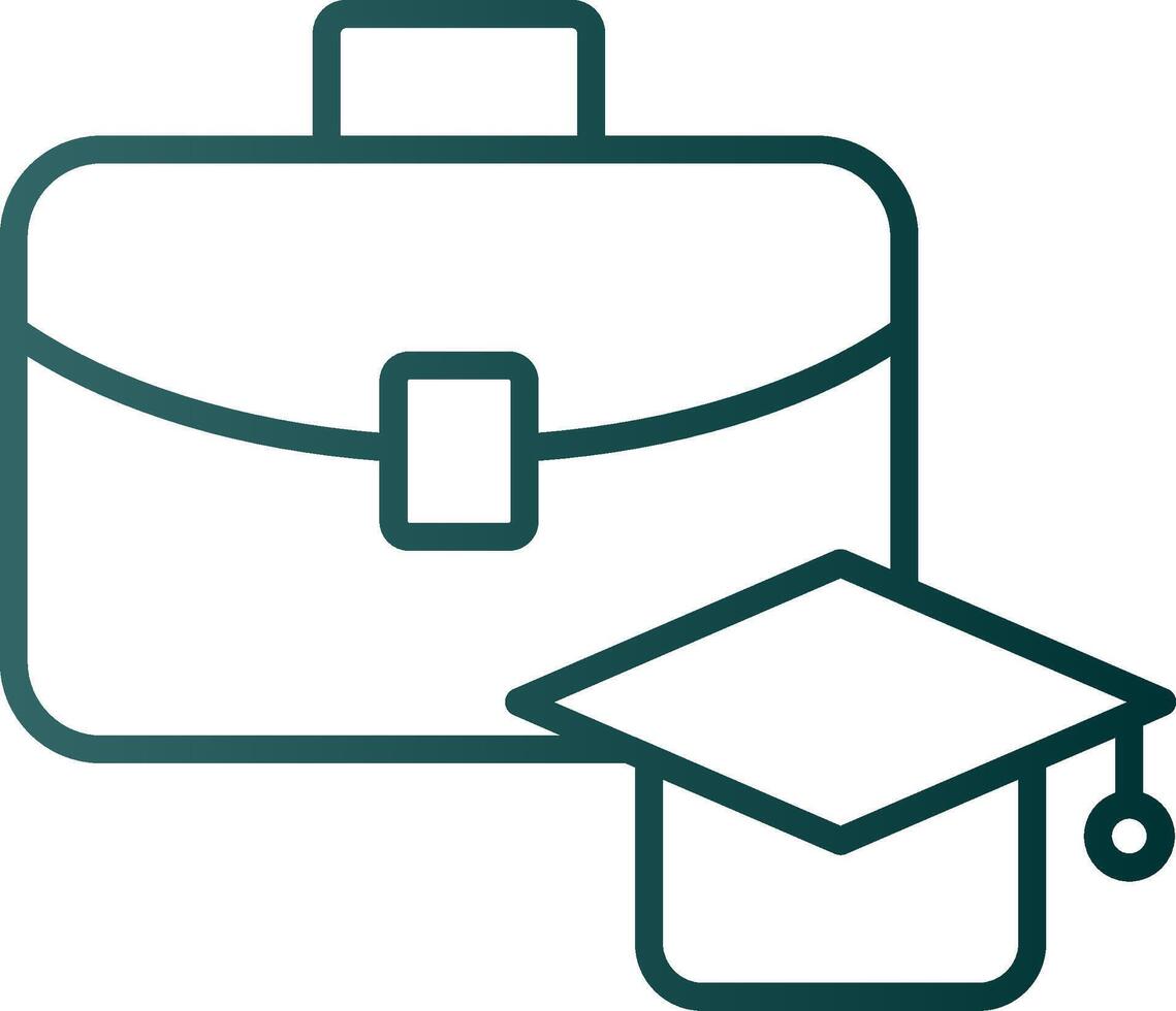 Apprentice Line Gradient Icon vector
