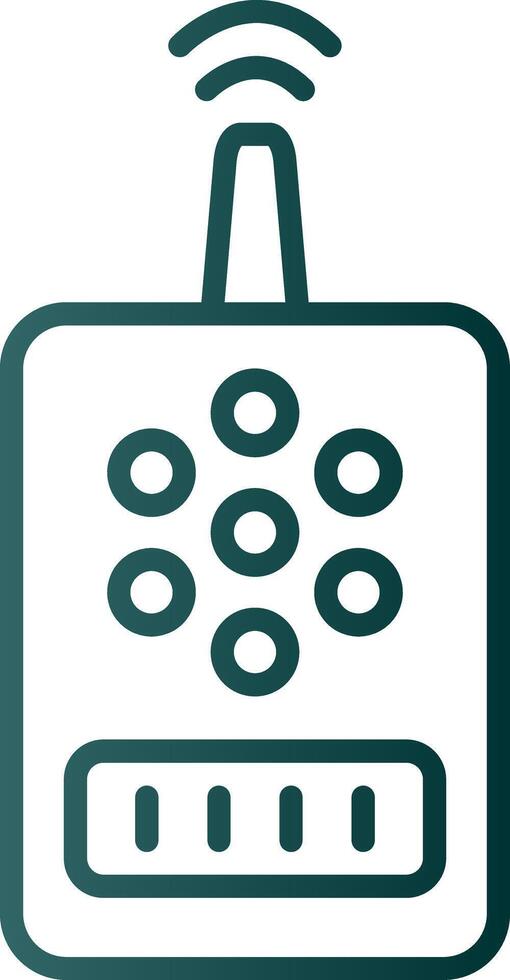 Device Line Gradient Icon vector