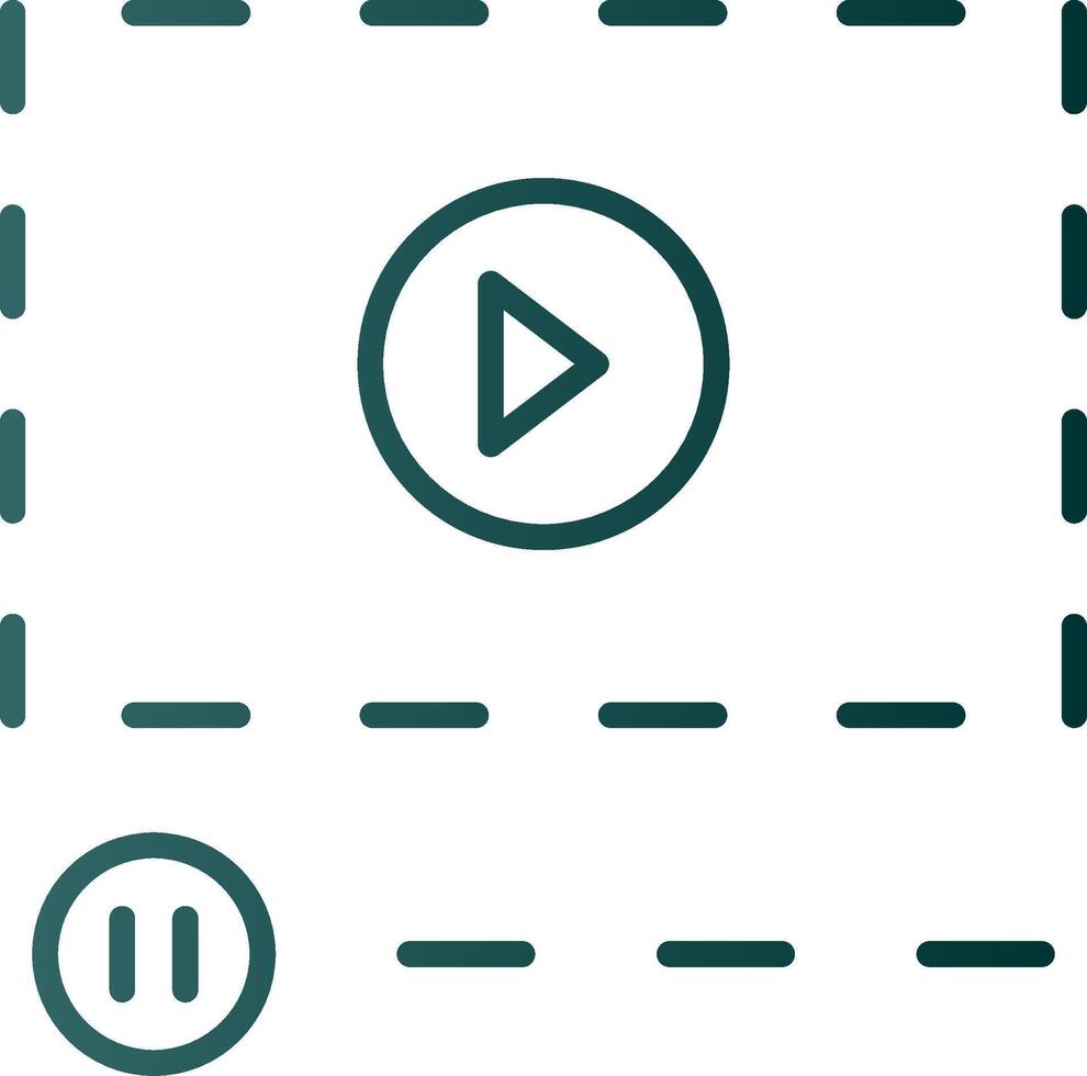 Line Gradient Icon vector