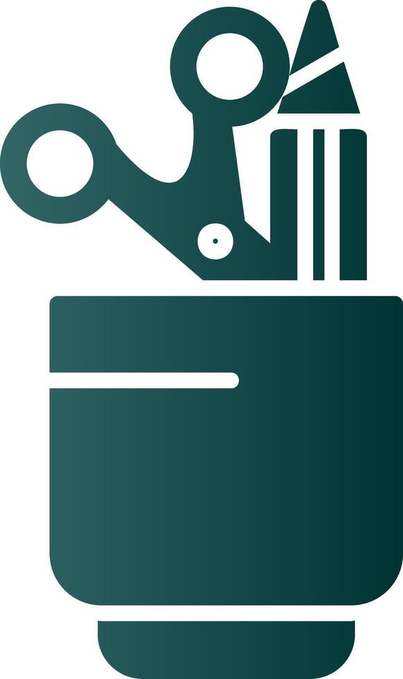 Stationery Glyph Gradient Icon vector