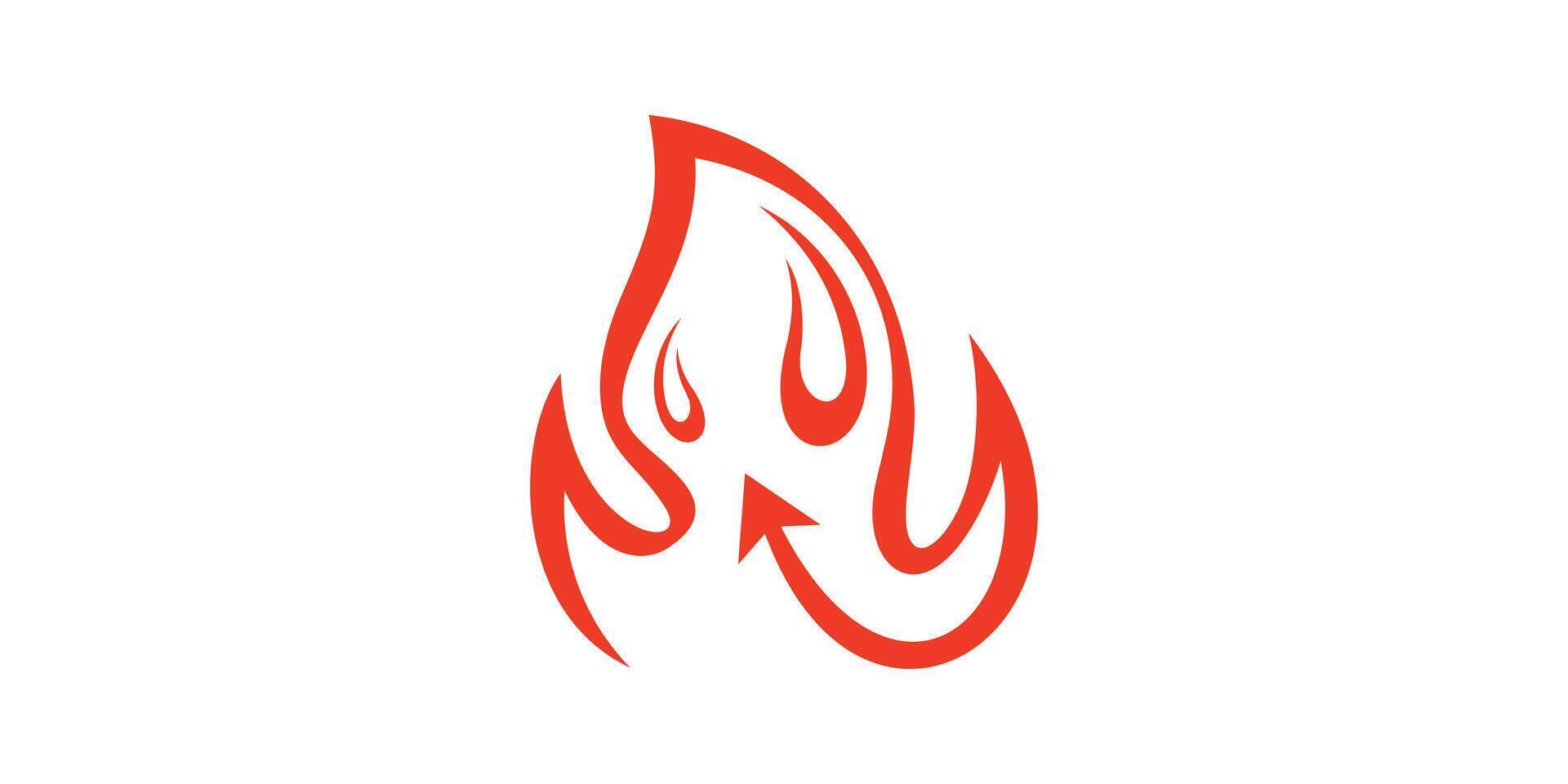 creative fire and arrow logo design, travel, logo design template, symbol, icon, , creative idea. vector