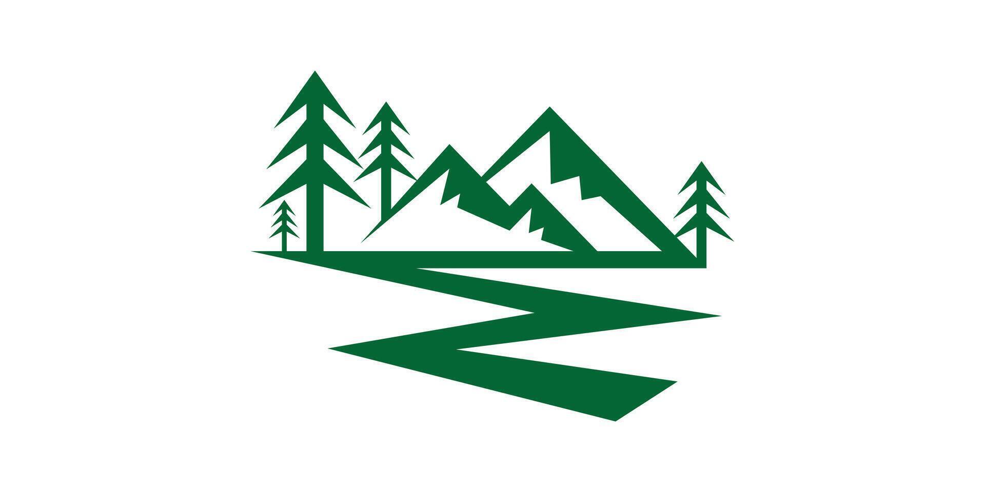 creative mountain logo design, outdoor, adventure, logo design template, symbol, icon, , creative idea. vector