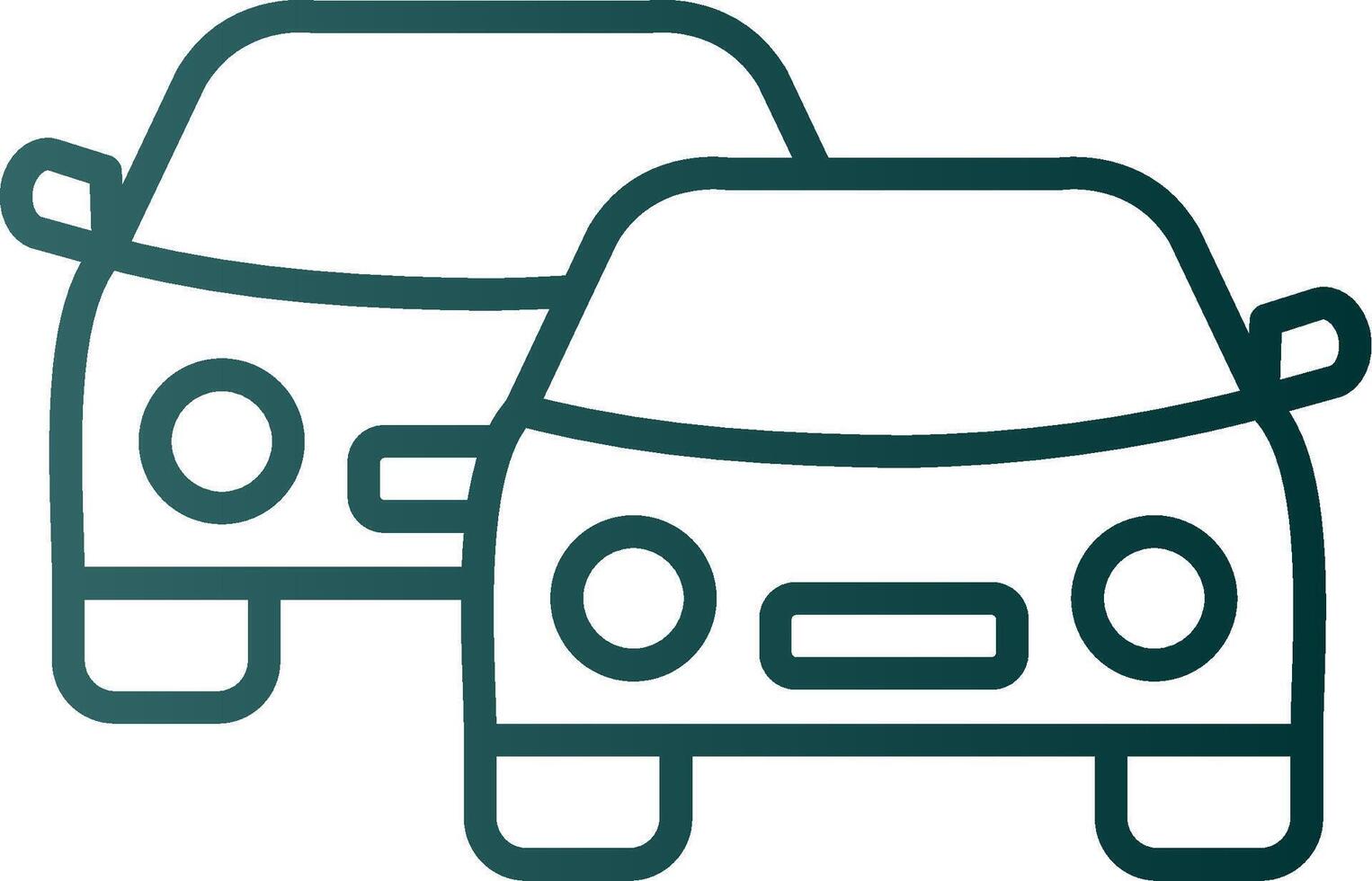 Cars Line Gradient Icon vector