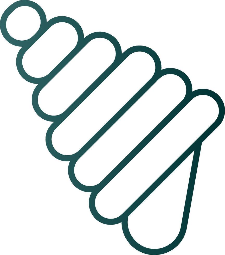 Conch Shell Line Gradient Icon vector