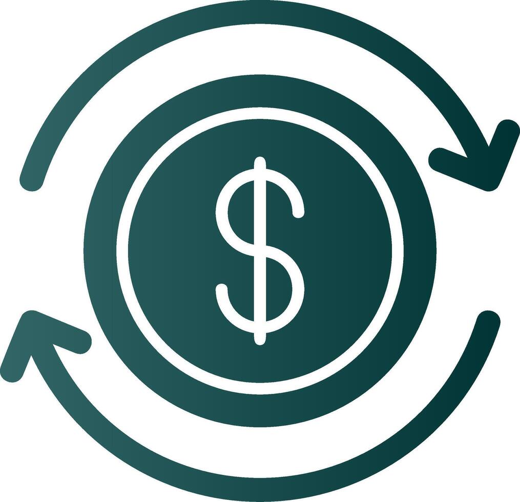 Business Continuity Glyph Gradient Icon vector