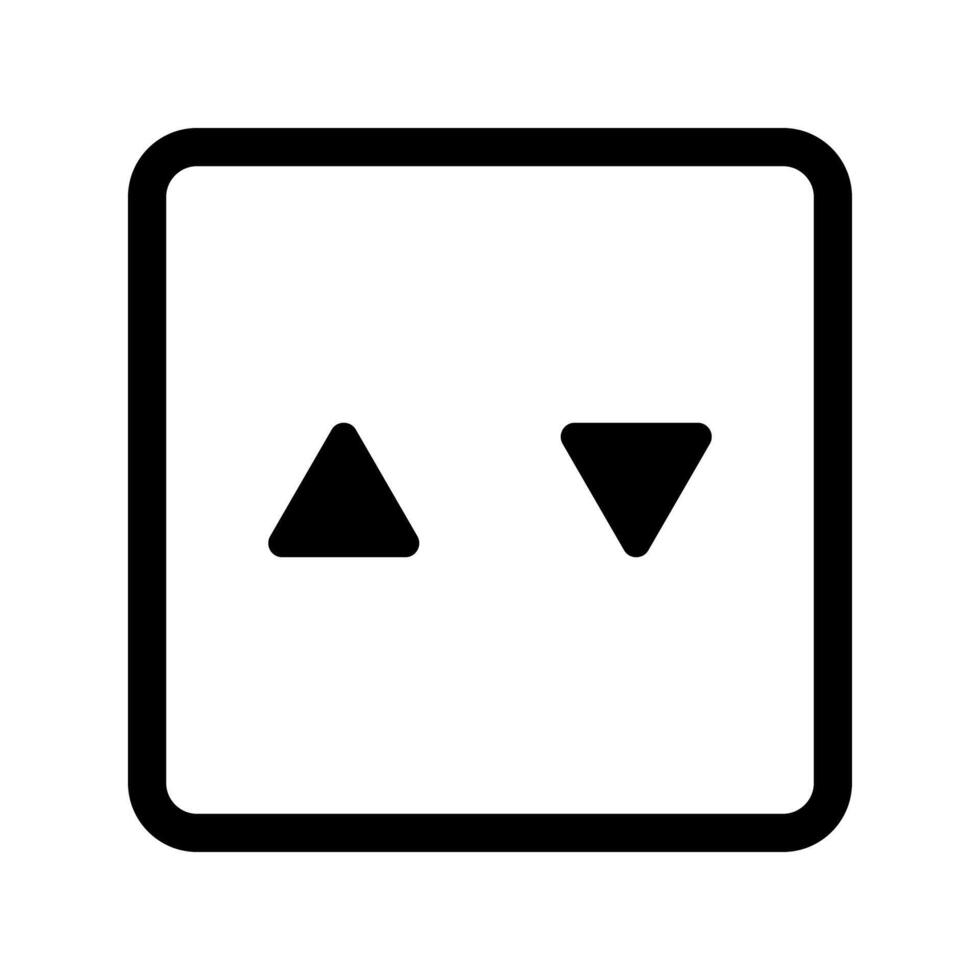 Elevator button icon. Up and down buttons. vector