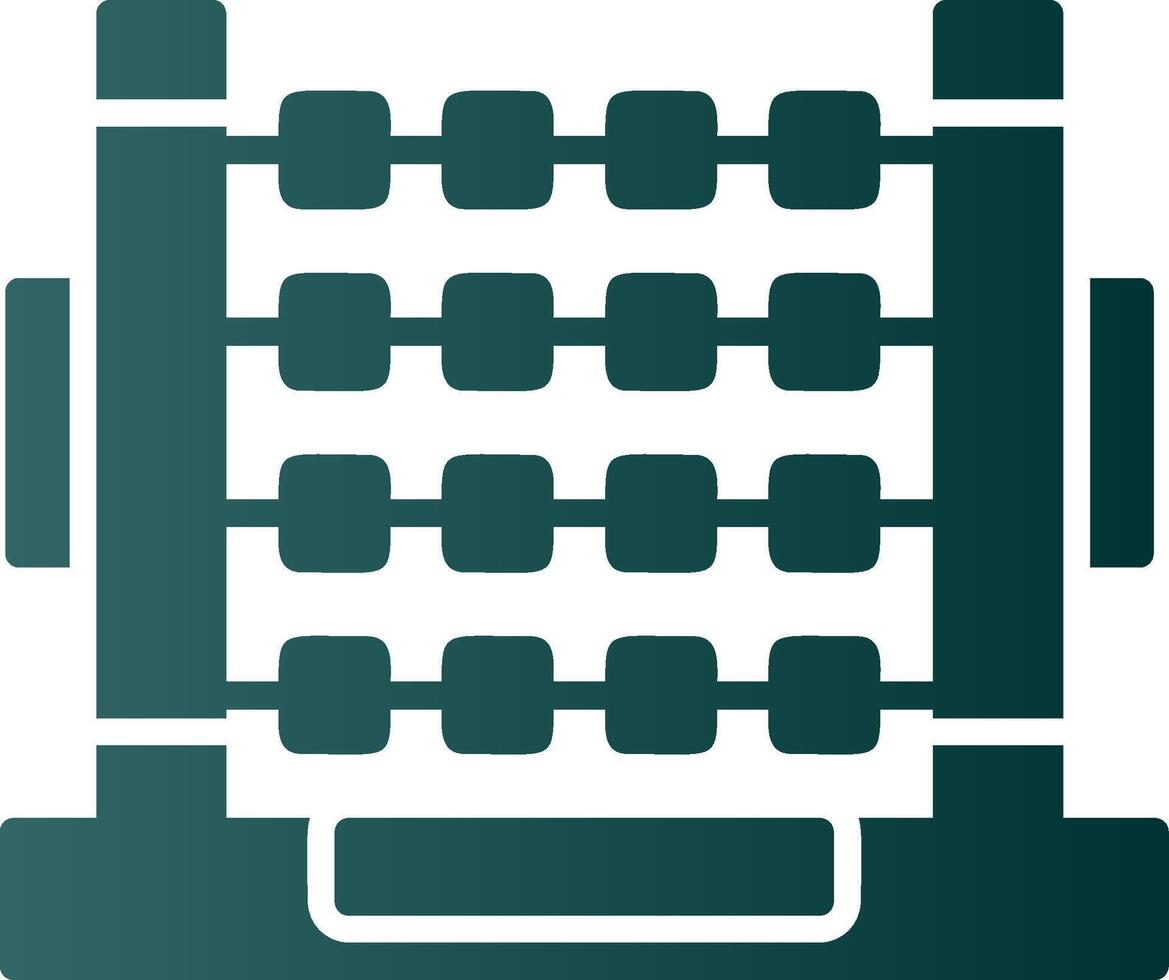 Abacus Glyph Gradient Icon vector
