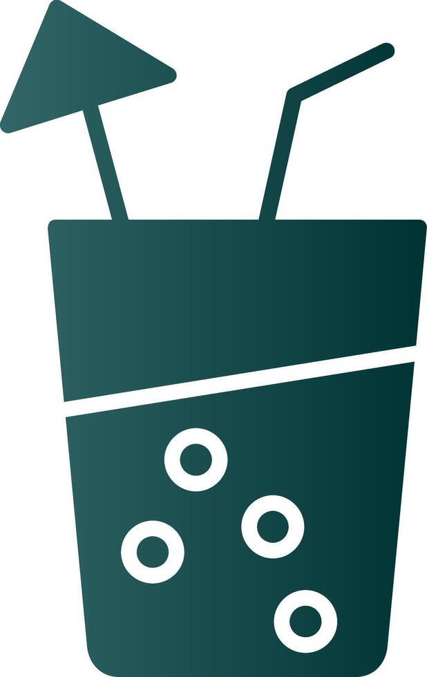 Soft Drink Glyph Gradient Icon vector