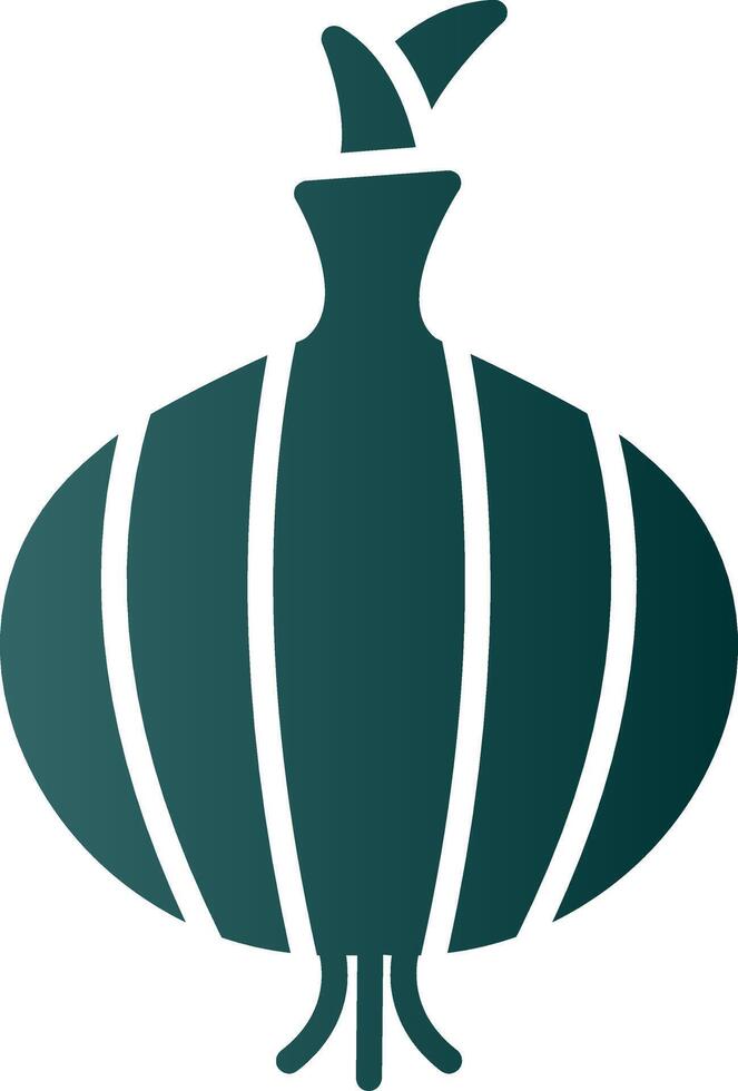 Onion Glyph Gradient Icon vector