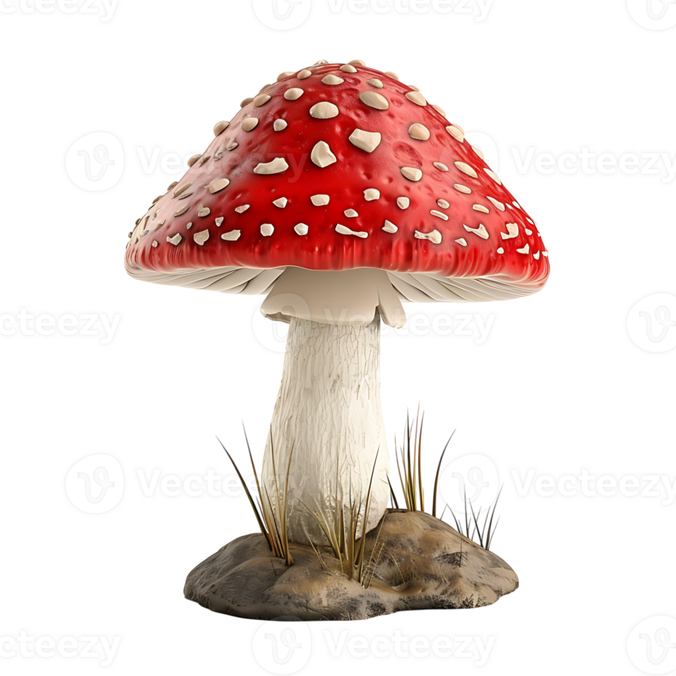 Mushroom on isolated transparent background png