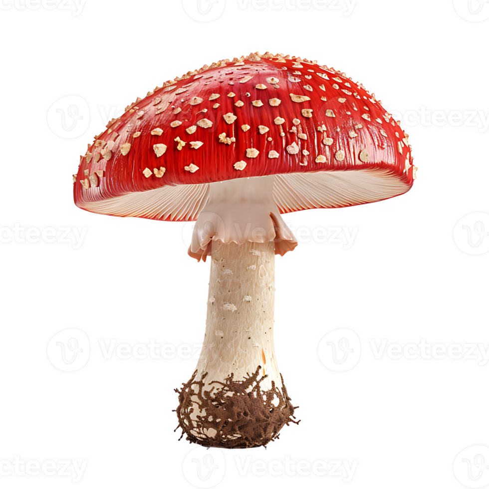 Mushroom on isolated transparent background png
