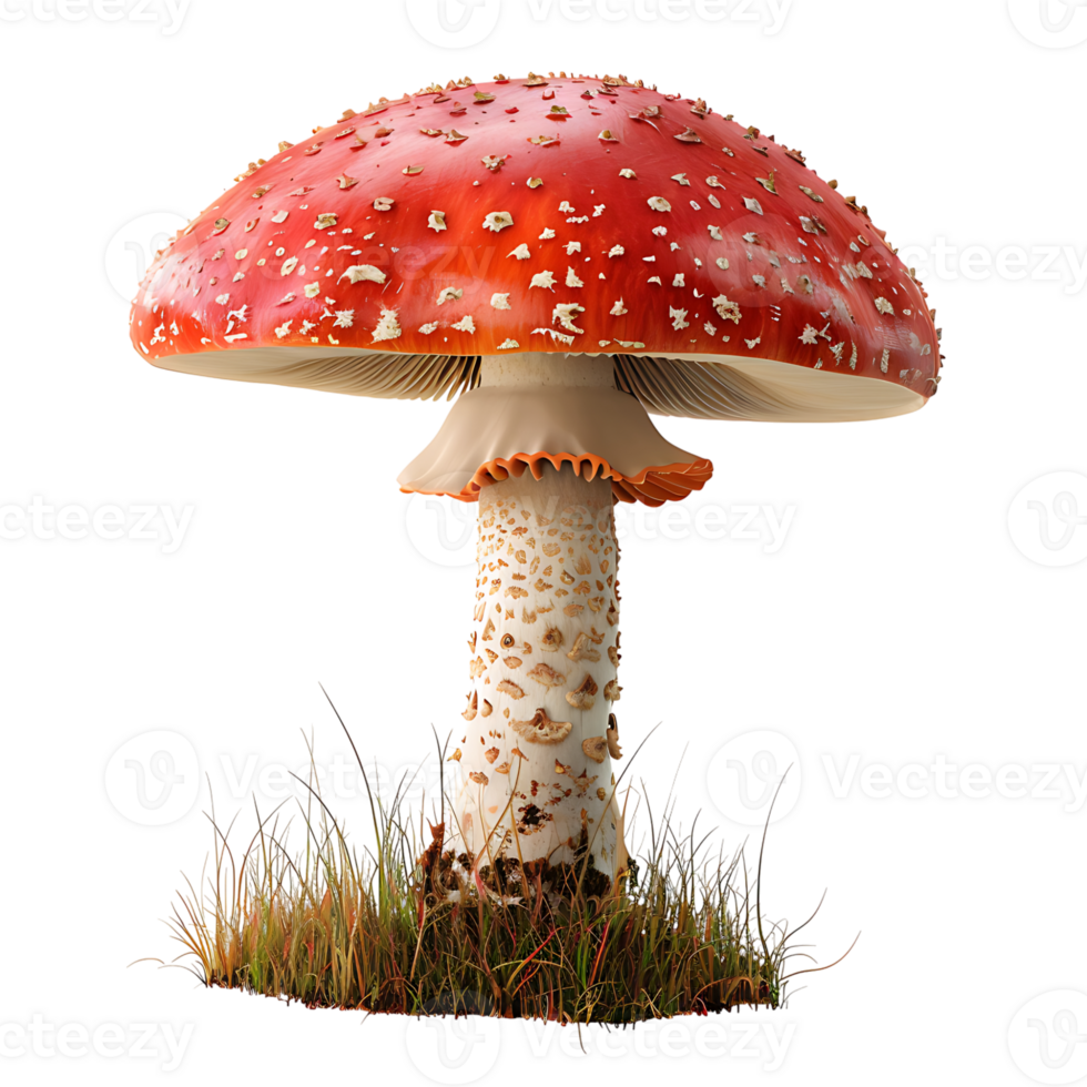 Mushroom on isolated transparent background png