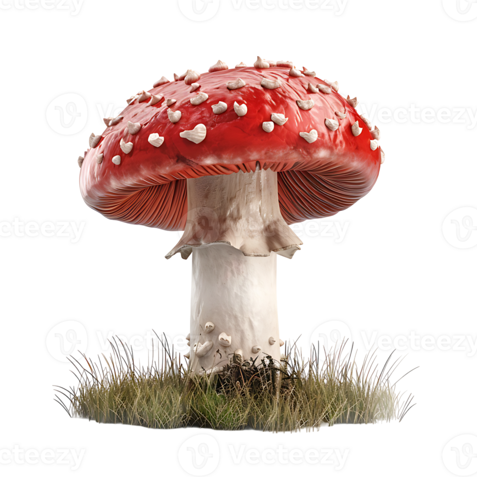 Mushroom on isolated transparent background png