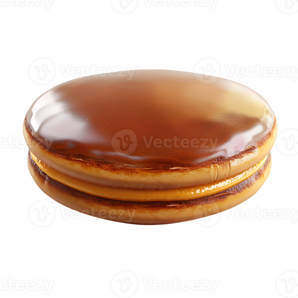 Dorayaki pancake on isolated transparent background png