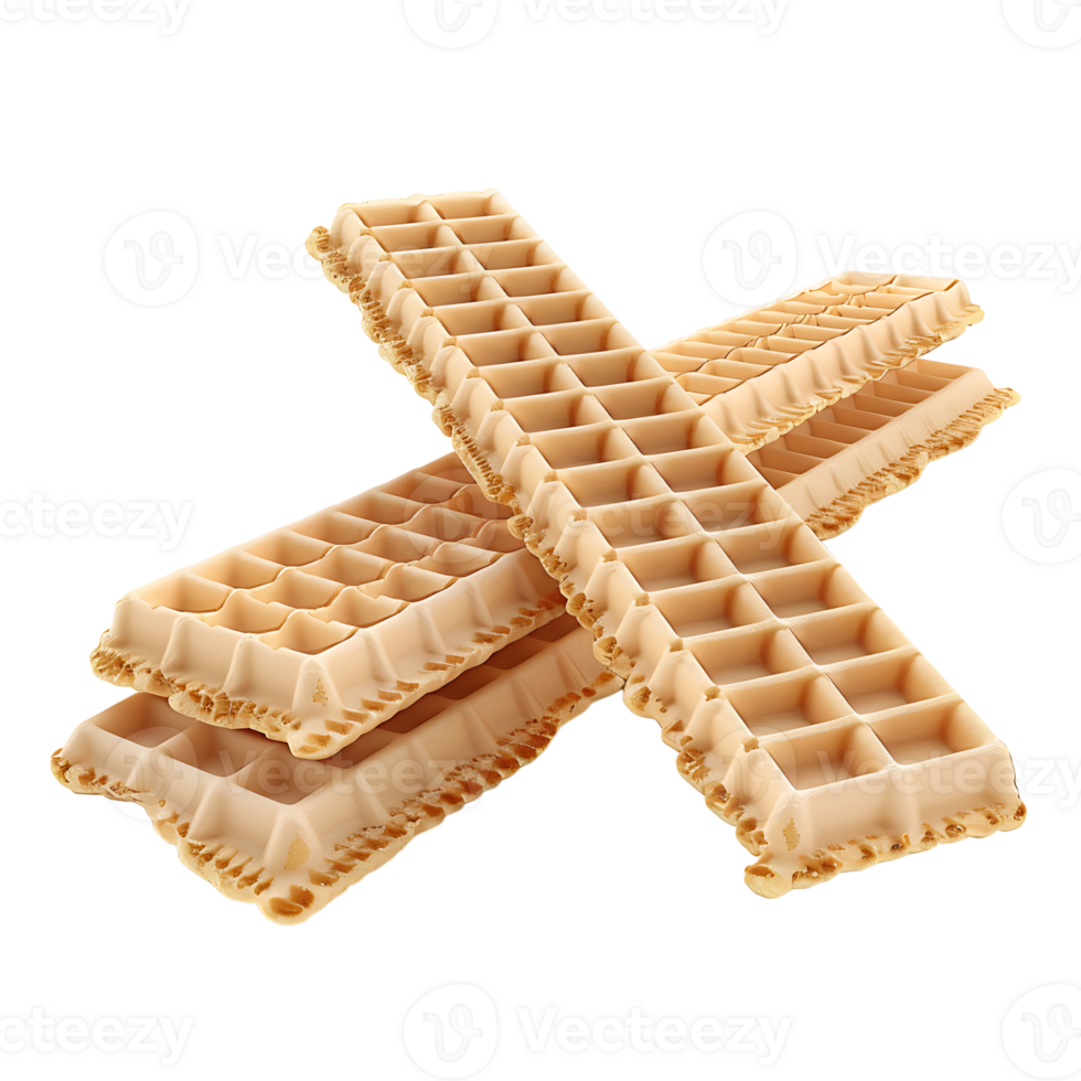 Wafer stick on isolated transparent background png