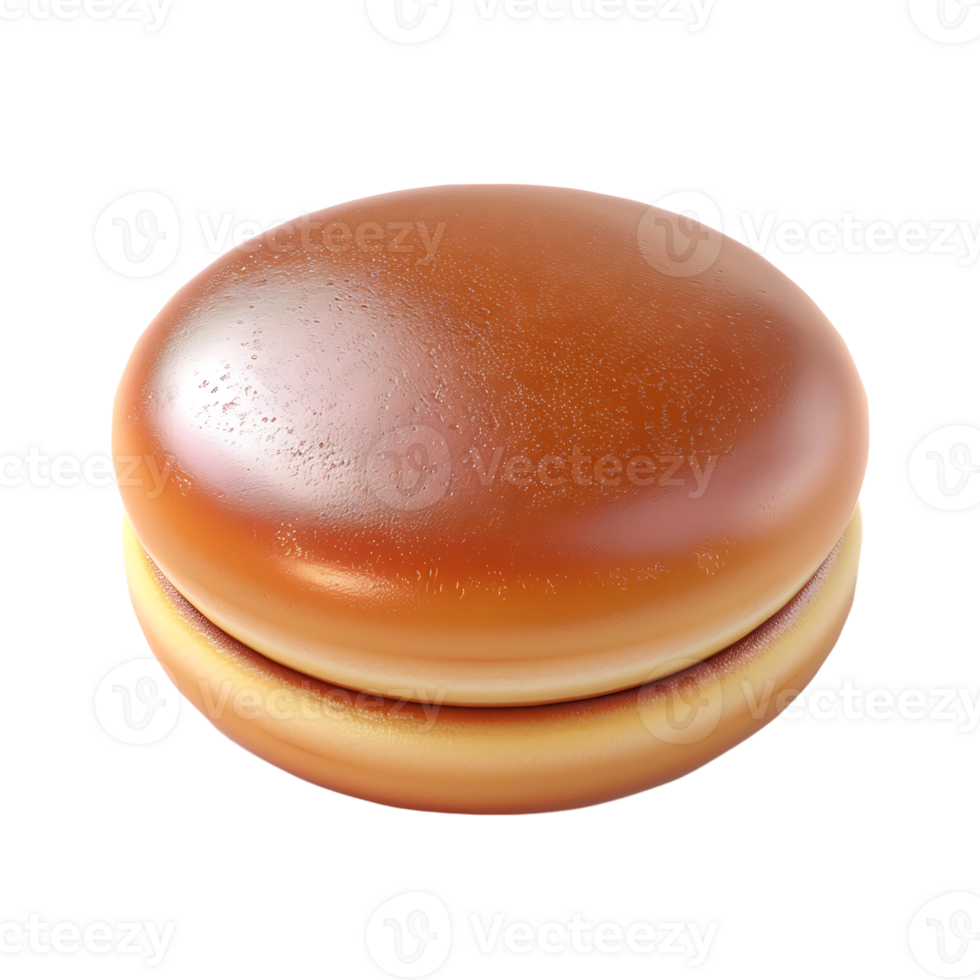 Dorayaki pancake on isolated transparent background png