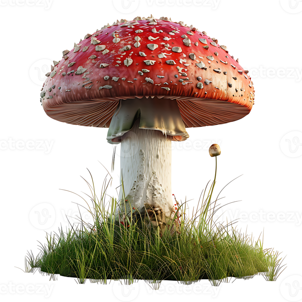 Mushroom on isolated transparent background png