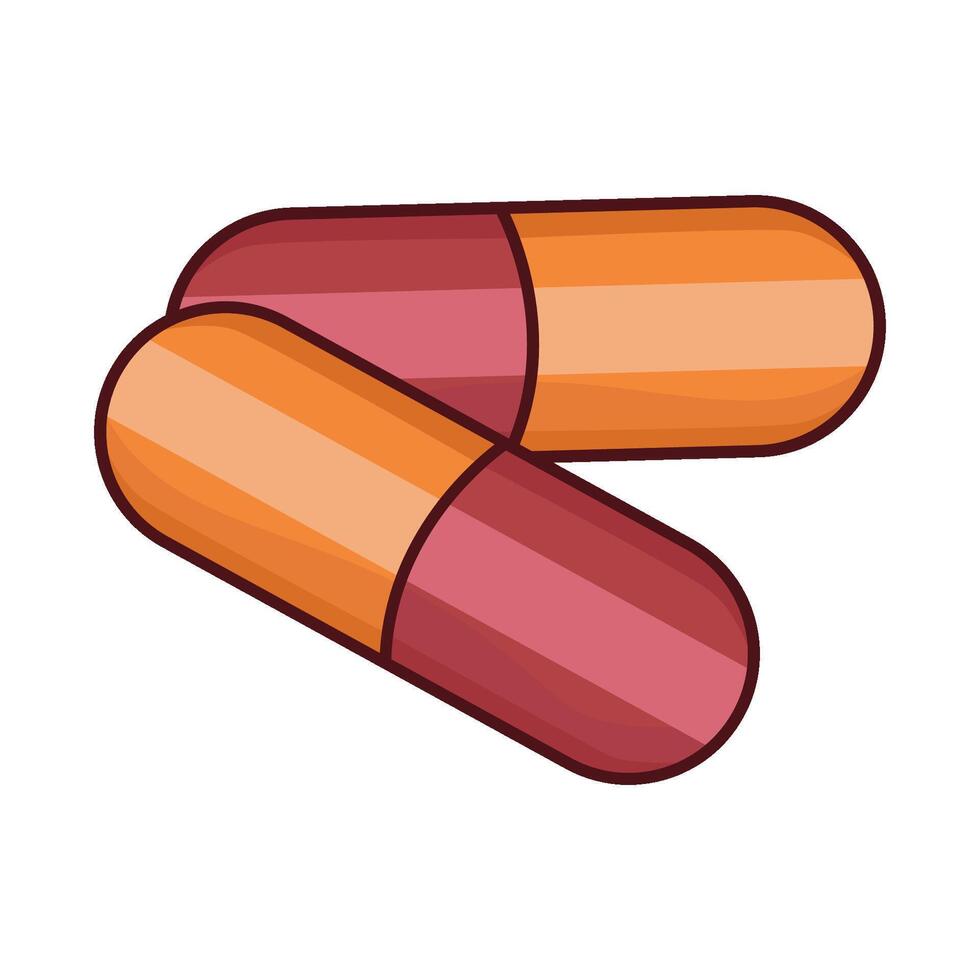 illustration of capsule vector