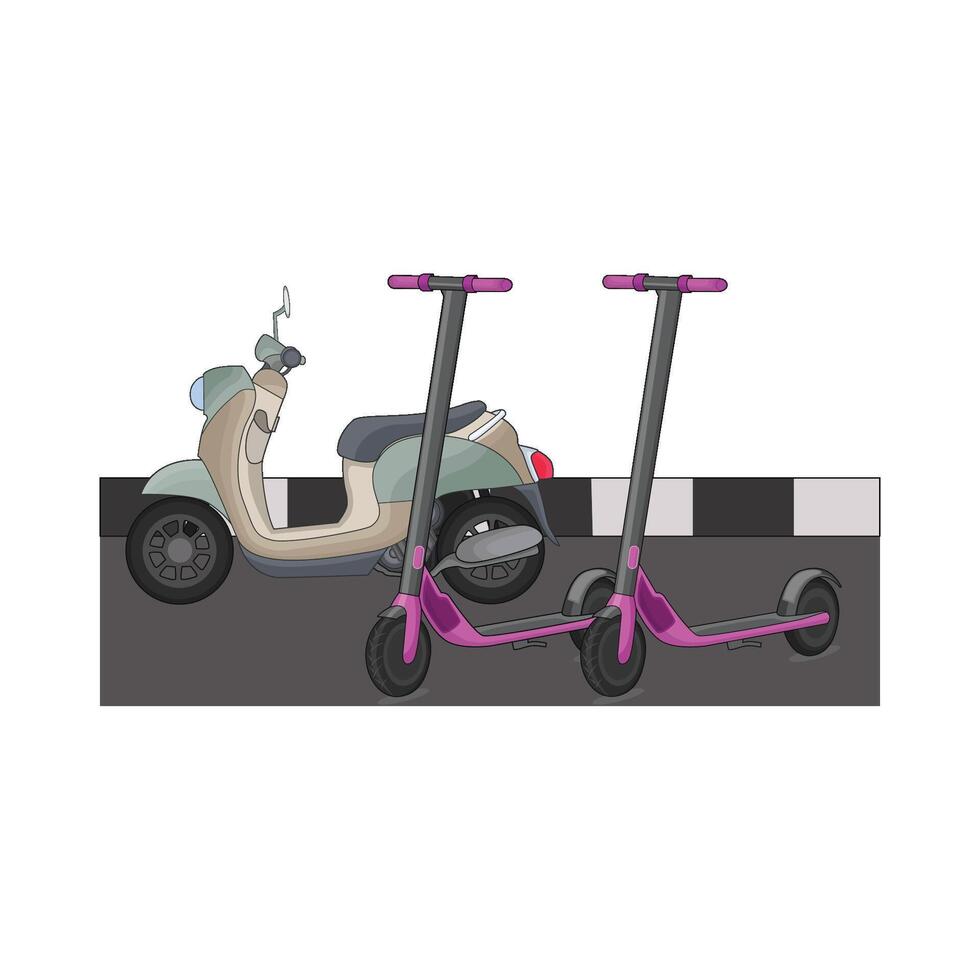 illustration of scooter vector