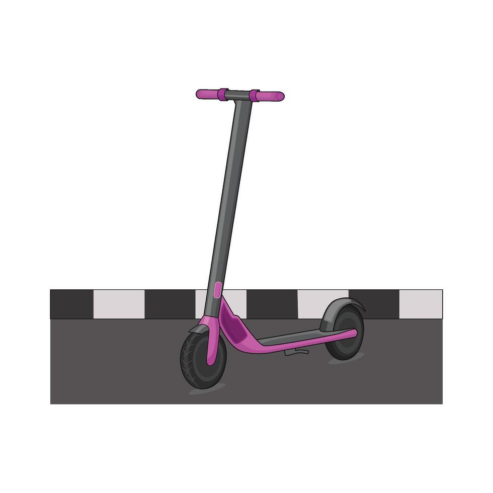 ilustración de eléctrico scooter vector