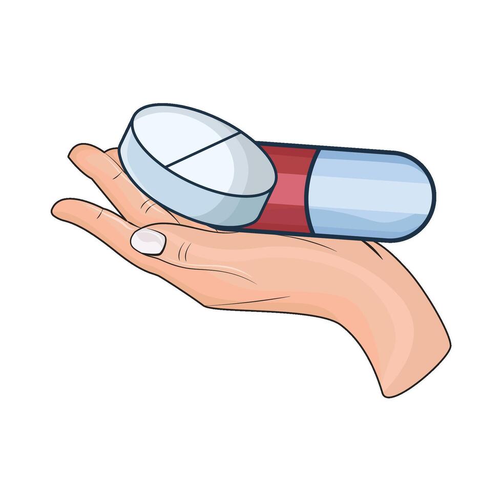 illustration of pill vector