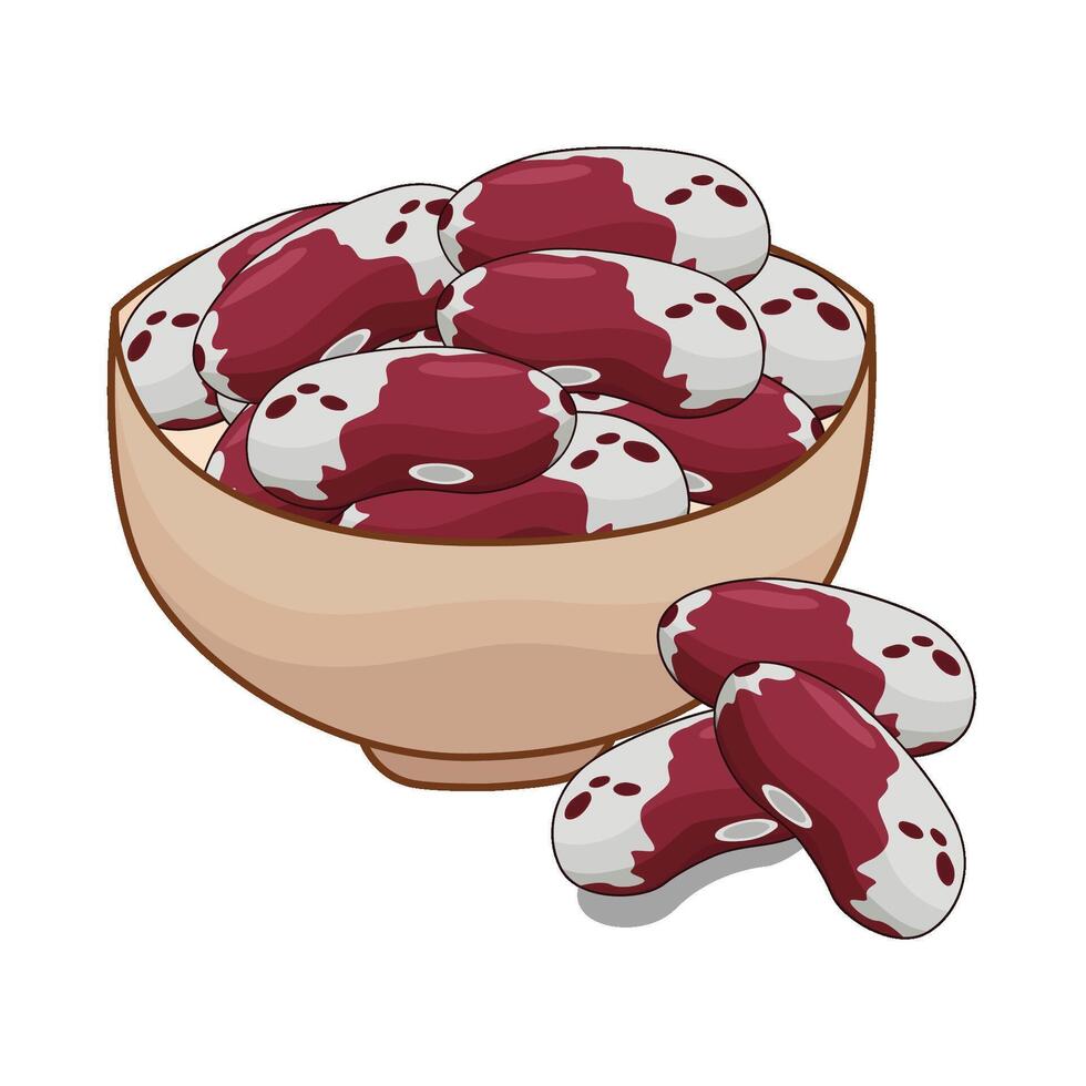 illustration of red beans vector