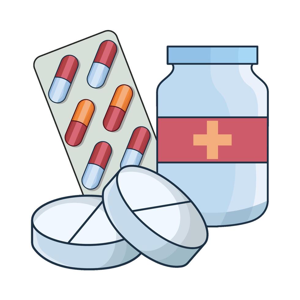 illustration of medicine vector