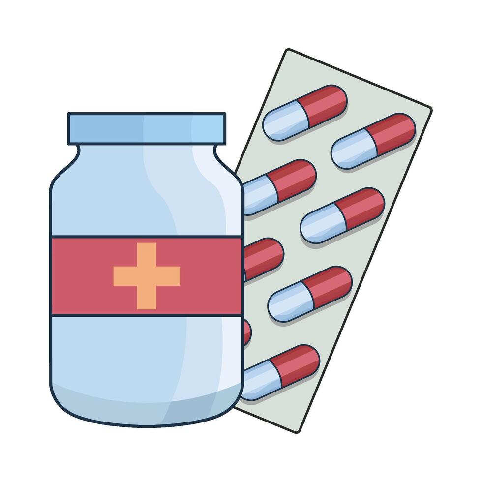 illustration of medicine vector