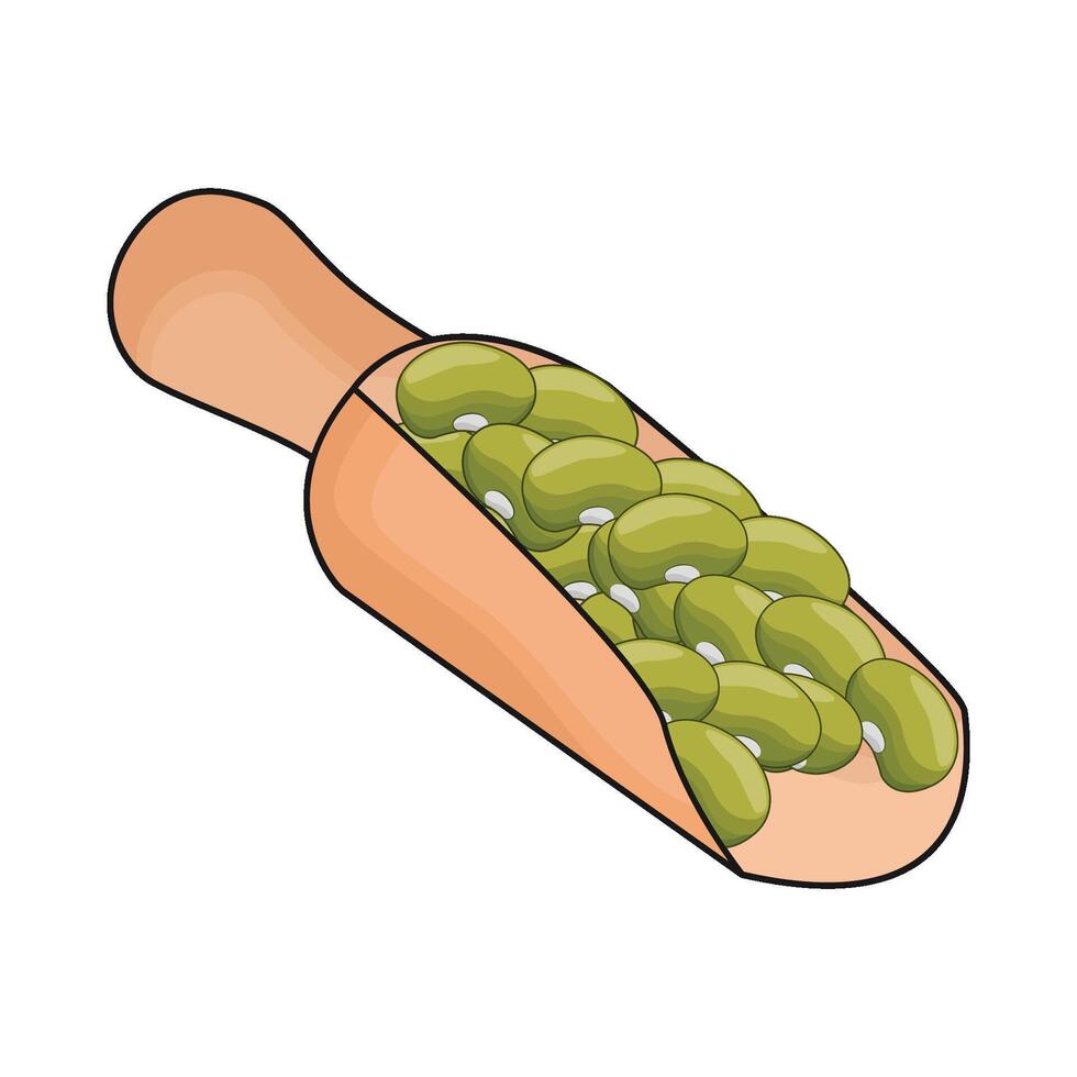 illustration of mung beans vector