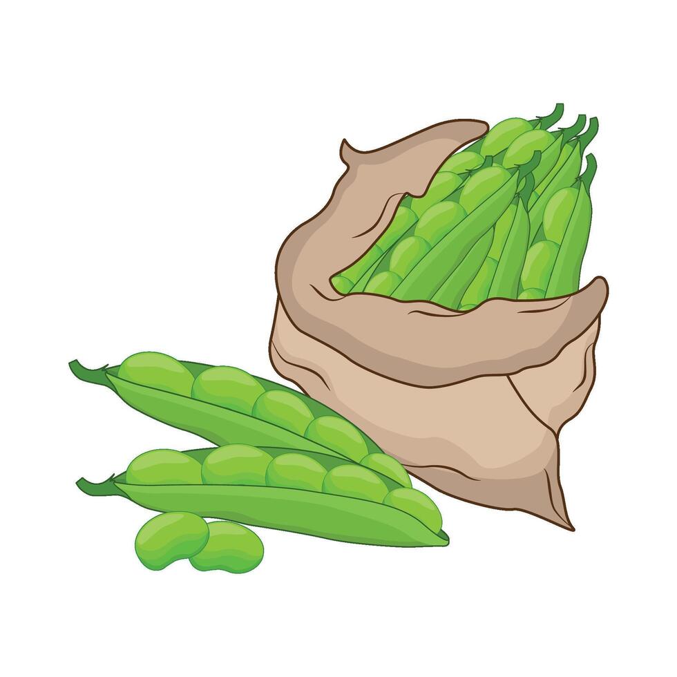 illustration of peas vector