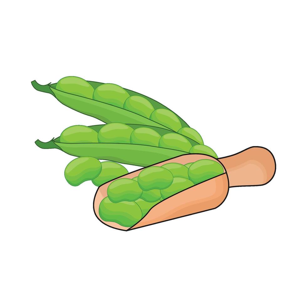 illustration of peas vector