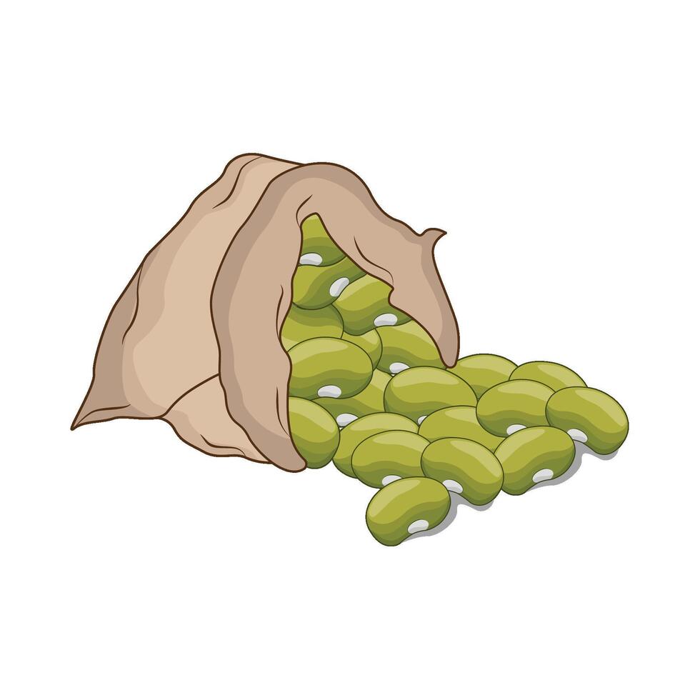 illustration of mung beans vector