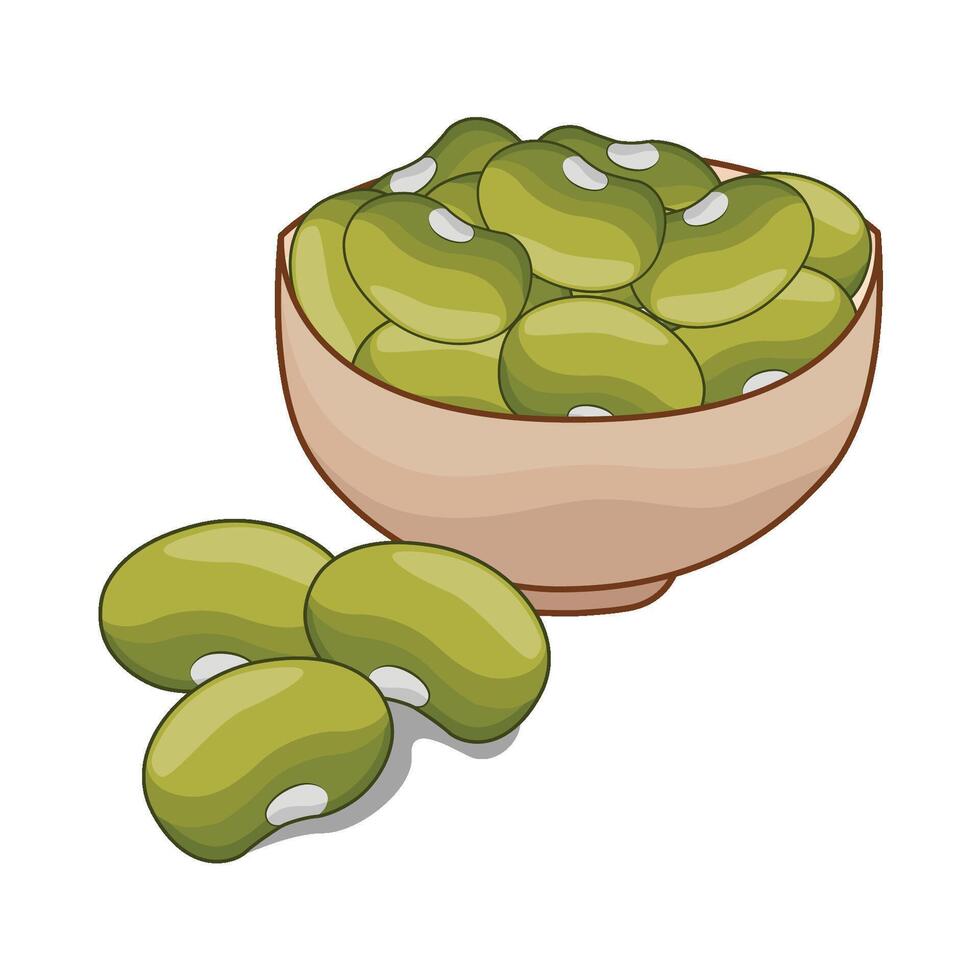 illustration of mung beans vector