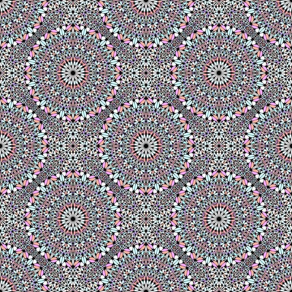 Abstract bohemian gemstone mandala pattern design background vector