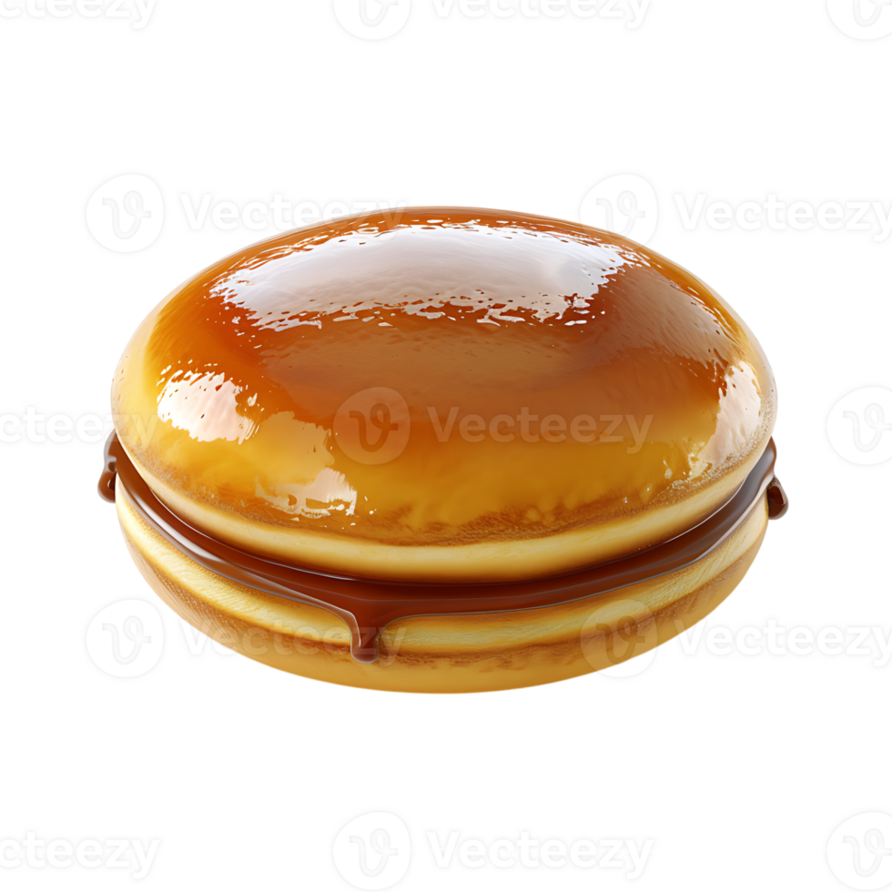 Dorayaki pancake on isolated transparent background png