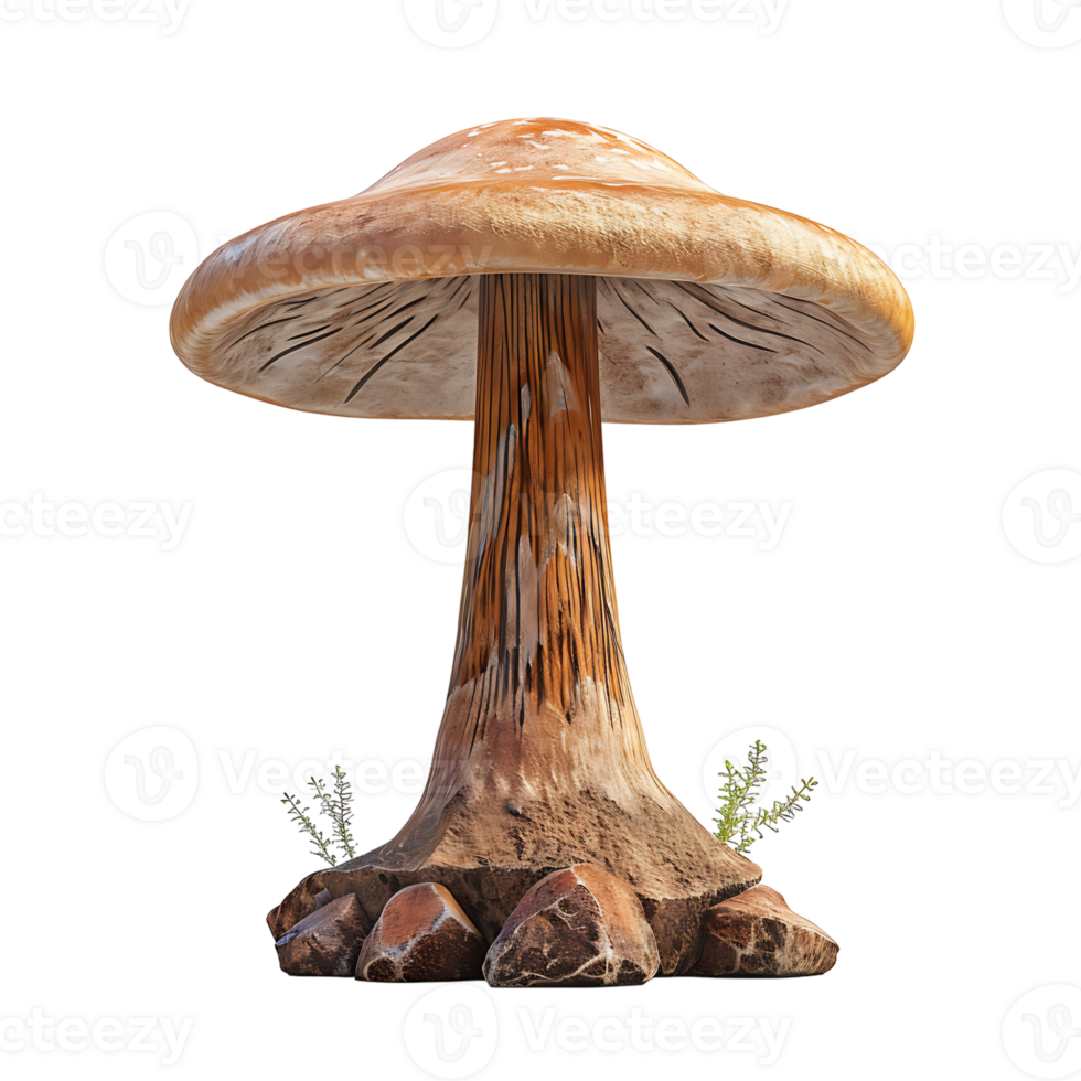 Mushroom on isolated transparent background png