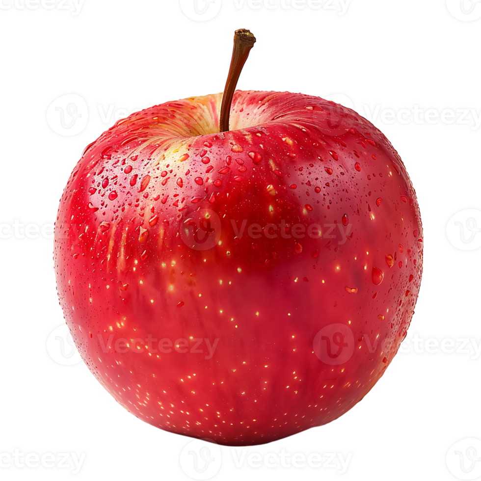 Red Apple on transparent Background png