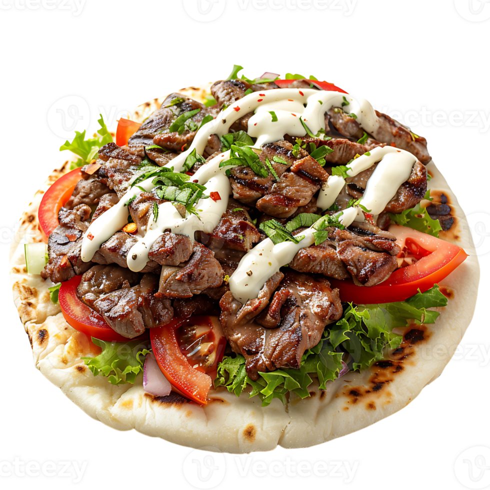 Halifax donair on isolated transparent background png